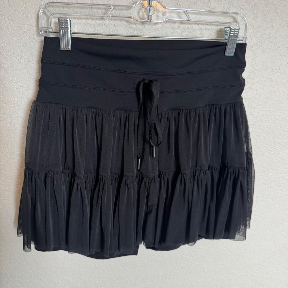 Balletcore Coquette Popflex Pirouette Skort Large Black